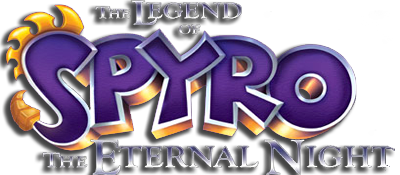 Legend of Spyro The Eternal Night title screen for Nintendo DS